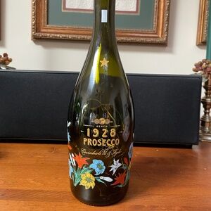 Wine bottle with cork fairy lights